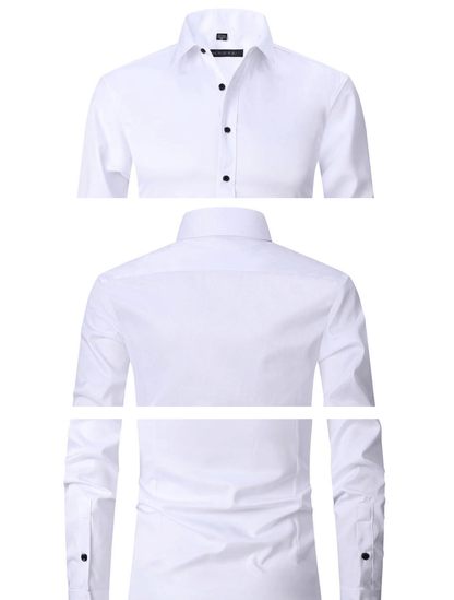 Miehet Anti-Wrinkle Slim Fit pukeutua paita