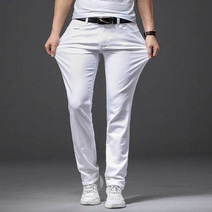 Miesten Classic White Slim Fit farkut