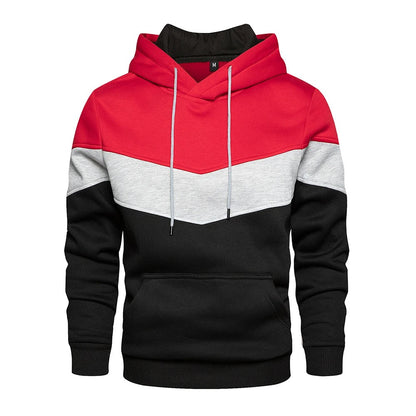 Miesten Patchwork Fleece Huppari
