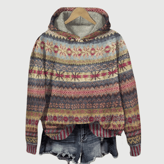 Naisten Huppari Moderni Fleece Puuvilla