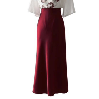 Naisten Split Satin hame