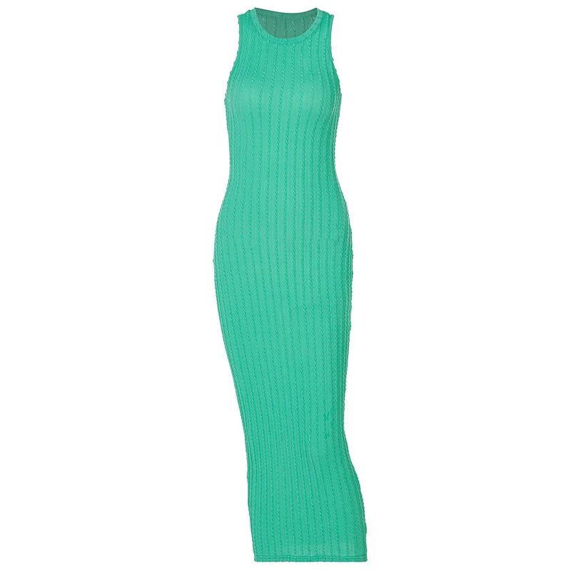 Naisten hihaton Crochet Bodycon