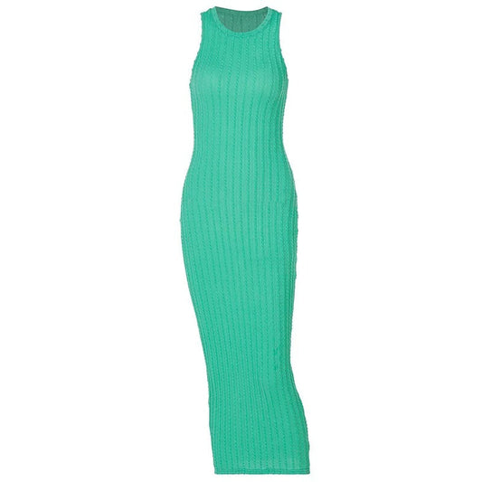 Naisten hihaton Crochet Bodycon