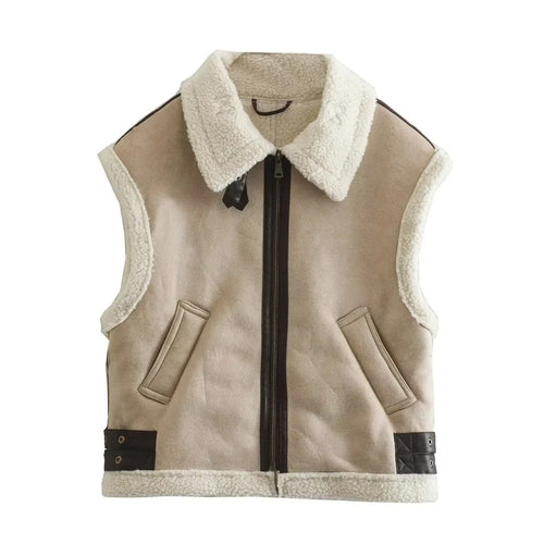 Naisten hihaton Fleece Tank Top