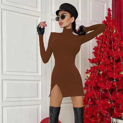 Naisten pitkähihainen bodycon