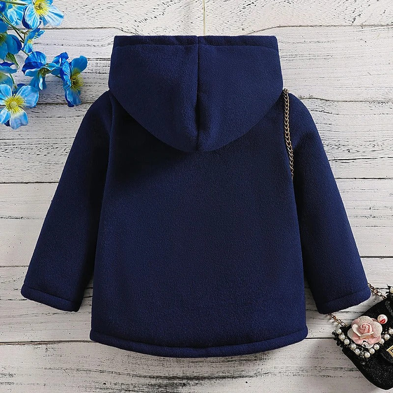 Tytön paksu fleece talvitakki